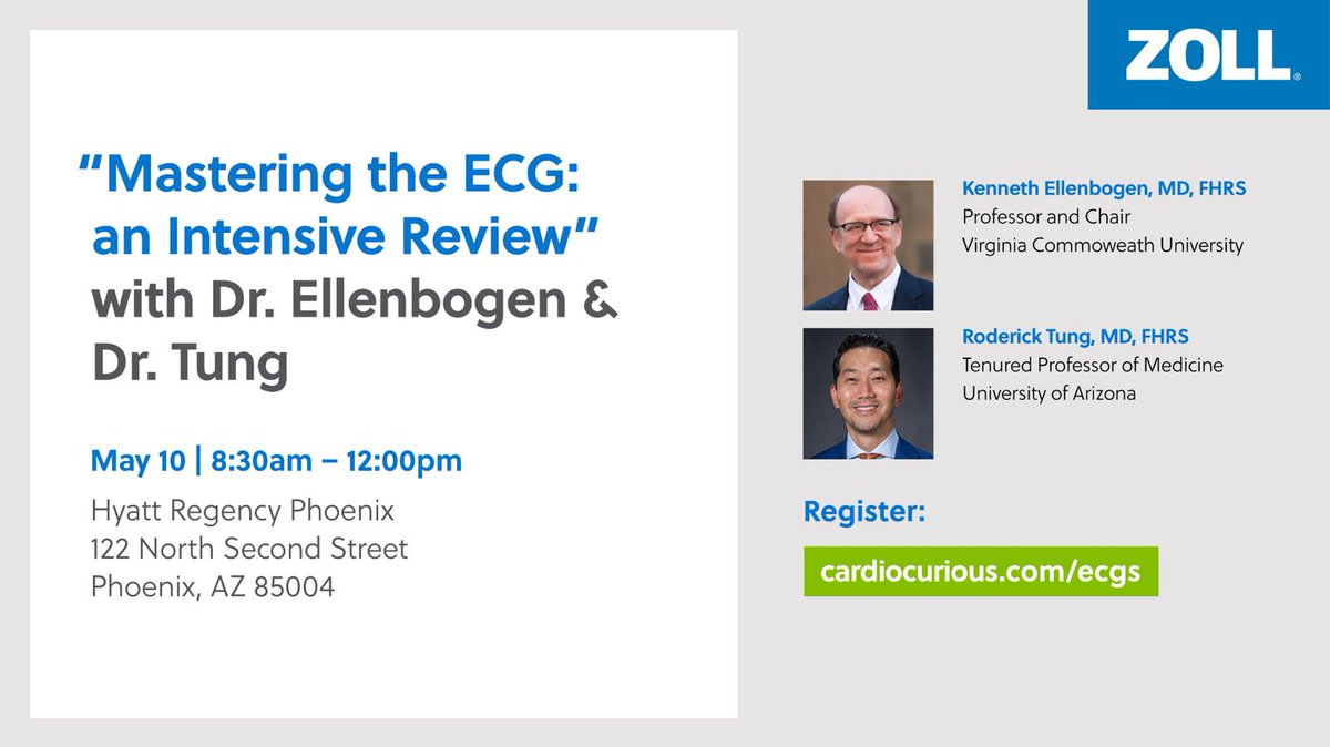 Omar Baqal, MD (@omarjavedbaqal) on Twitter photo 100°F Saturday in Phoenix 🏜️ spent indoors with <a href="/DrRoderickTung/">Roderick Tung</a> and <a href="/KennethEllenbo1/">Kenneth Ellenbogen</a> at the inaugural ECG course getting comfortable with the danger squiggles. Thank you for the excellent learning! #CardioTwitter #EPeeps <a href="/HRSonline/">Heart Rhythm Society</a> <a href="/ryanhearted/">Lisa Ryan</a> <a href="/MedicalZoll/">ZOLL_Medical</a> <a href="/MayoAZCVFellows/">Mayo Clinic AZ CV Fellows</a> 100°F Saturday in Phoenix 🏜️ spent indoors with <a href="/DrRoderickTung/">Roderick Tung</a> and <a href="/KennethEllenbo1/">Kenneth Ellenbogen</a> at the inaugural ECG course getting comfortable with the danger squiggles. Thank you for the excellent learning! #CardioTwitter #EPeeps <a href="/HRSonline/">Heart Rhythm Society</a> <a href="/ryanhearted/">Lisa Ryan</a> <a href="/MedicalZoll/">ZOLL_Medical</a> <a href="/MayoAZCVFellows/">Mayo Clinic AZ CV Fellows</a>