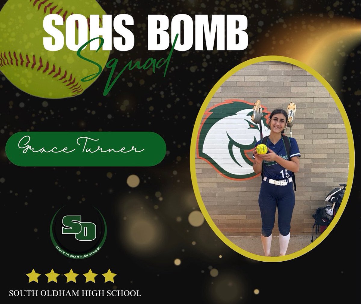 💥✨💥✨
💣 Alert!  Sophomore, Grace Turner hits another home run for the Lady Dragons! Keep em coming ladies!! 
#godragons🐉
