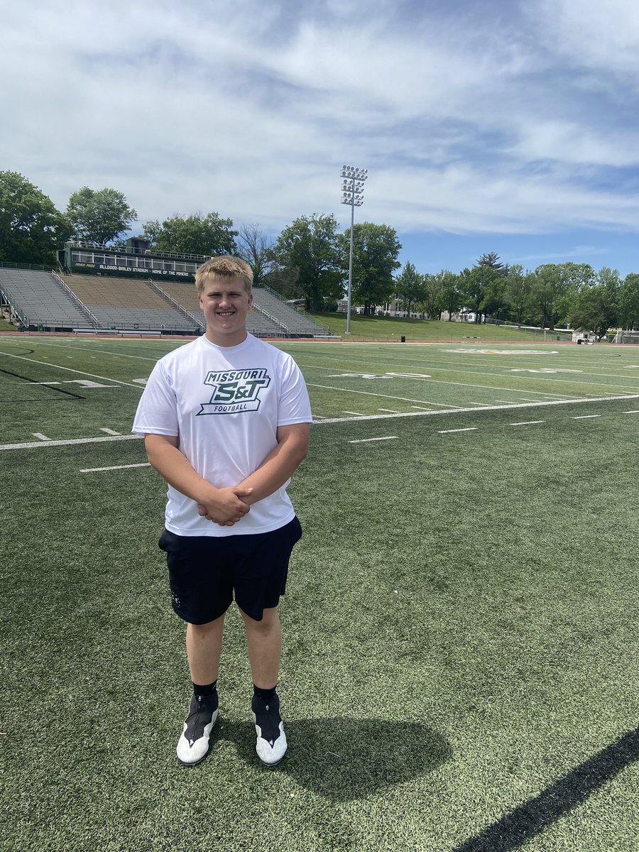 Had a great day at <a href="/Miners_FB/">S&T Football</a> <a href="/coachball_FB/">Andy Ball</a> <a href="/CoachOeser/">Max Oeser</a> <a href="/CoachHudsonMST/">Coach Ethan Hudson</a> <a href="/MICDSfootball/">MICDS Rams Football</a> <a href="/BouchardFred/">Fred Bouchard</a> <a href="/Coach_M_Irvin/">Dr. Irvin</a> <a href="/nmenneke77/">Nick Menneke</a> <a href="/CoachLuke6/">CoachLuke</a> <a href="/JPRockMO/">JP Rock</a> <a href="/elitefootball/">EliteFootballAcademy</a>