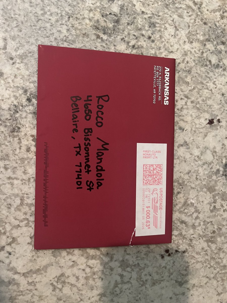 Rocco Mandola (@roccomandola10) on Twitter photo Thank you coach <a href="/Adam_Dulka/">Adam Dulka</a> for the invite to the specialist camp at <a href="/RazorbackFB/">Arkansas Razorback Football</a> I appreciate it a lot and am looking forward to it! Thank you coach <a href="/Adam_Dulka/">Adam Dulka</a> for the invite to the specialist camp at <a href="/RazorbackFB/">Arkansas Razorback Football</a> I appreciate it a lot and am looking forward to it!