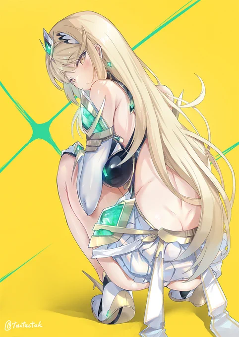 ヒカリちゃんの背中を描きたかった絵#ゼノブレイド2 