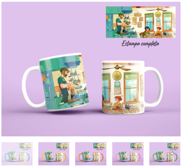 Caneca Família, da <a href="/Naliart_/">🎨 • Nali • ✨️</a>  disponível na loja