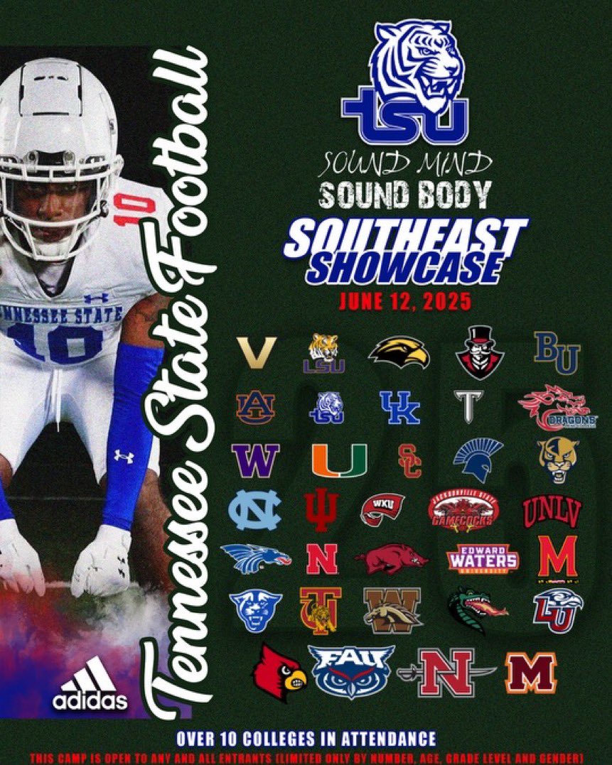 Caleb Johnson (@4calebjohnson) on Twitter photo Blessed to receive an invite to the TSU Southeast Showcase on June 12th! Thanks for the opportunity <a href="/NCEC_Recruiting/">NPA</a> <a href="/NatlPlaymkrsAca/">NatlPlaymkersAcademy</a> <a href="/jaxon_rose8/">Jaxon Rose</a> Blessed to receive an invite to the TSU Southeast Showcase on June 12th! Thanks for the opportunity <a href="/NCEC_Recruiting/">NPA</a> <a href="/NatlPlaymkrsAca/">NatlPlaymkersAcademy</a> <a href="/jaxon_rose8/">Jaxon Rose</a>