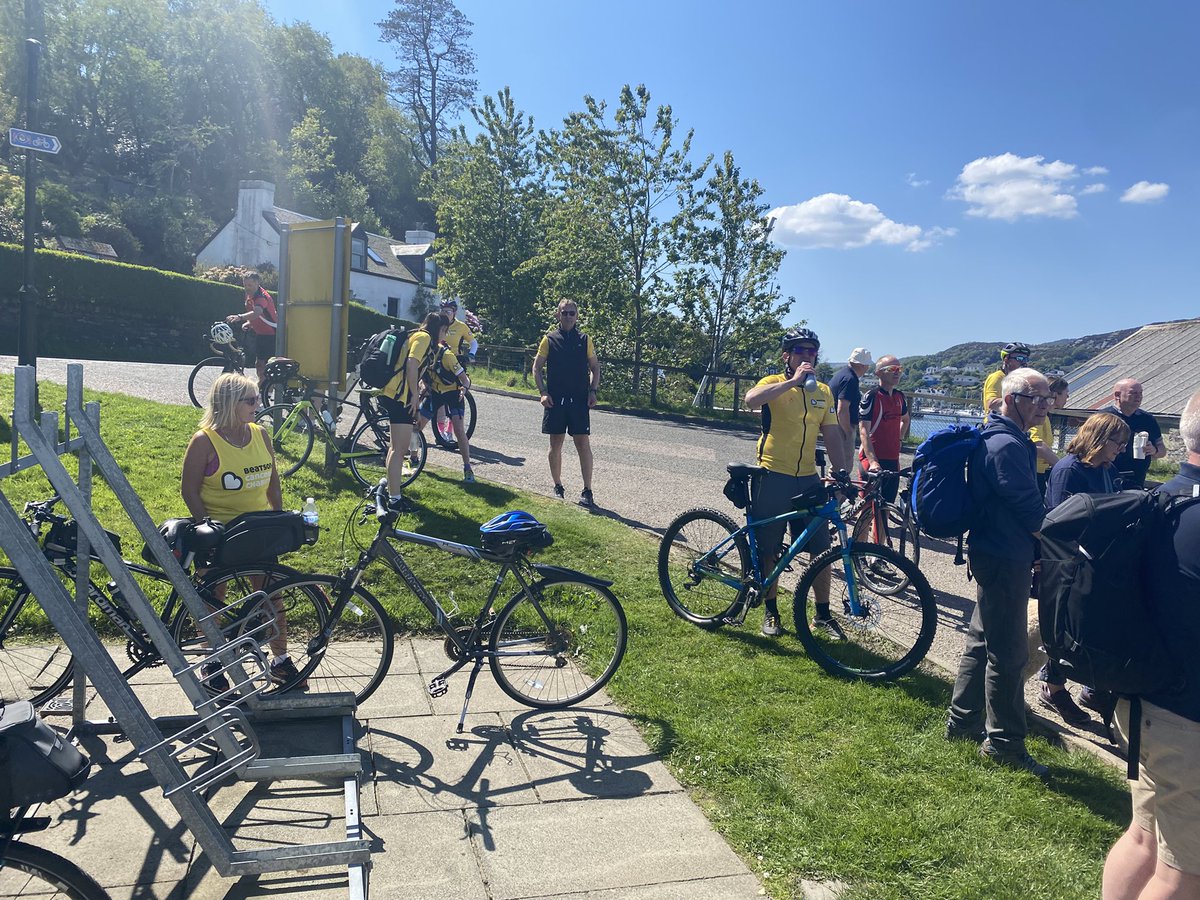 weegiewheelercc's tweet photo. Job done. 75 miles. 4300ft 5 ferries. Great weather banter from a well executed event by people at the Beatson Cancer Charity and thousands raised. #5ferries more photos https://t.co/RlJMiq7G57
