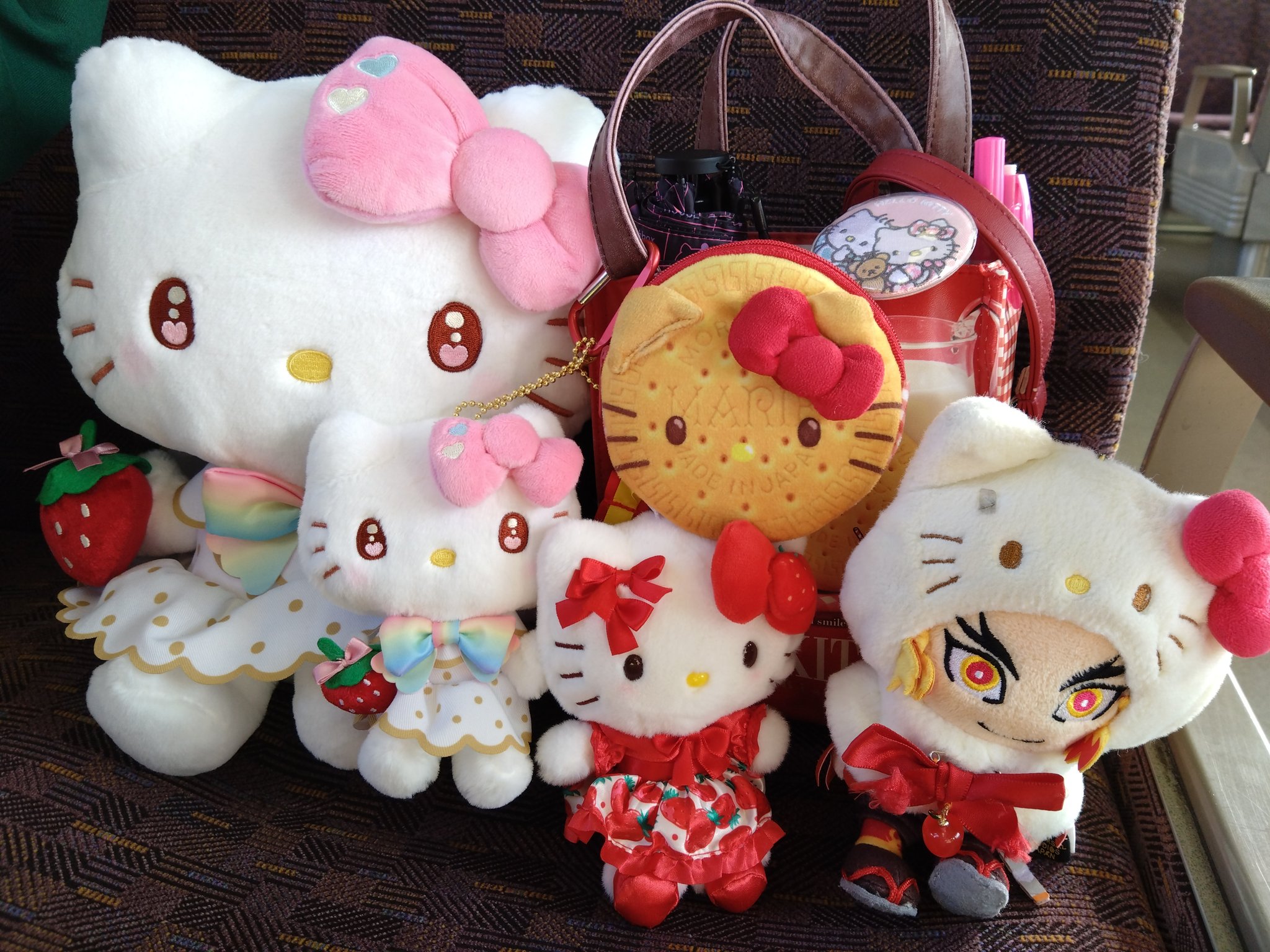 希少★キティちゃん ストラップ ボールペン　ミラー　ぬいぐるみ雑貨　バッグまとめ 5793388069.jpg