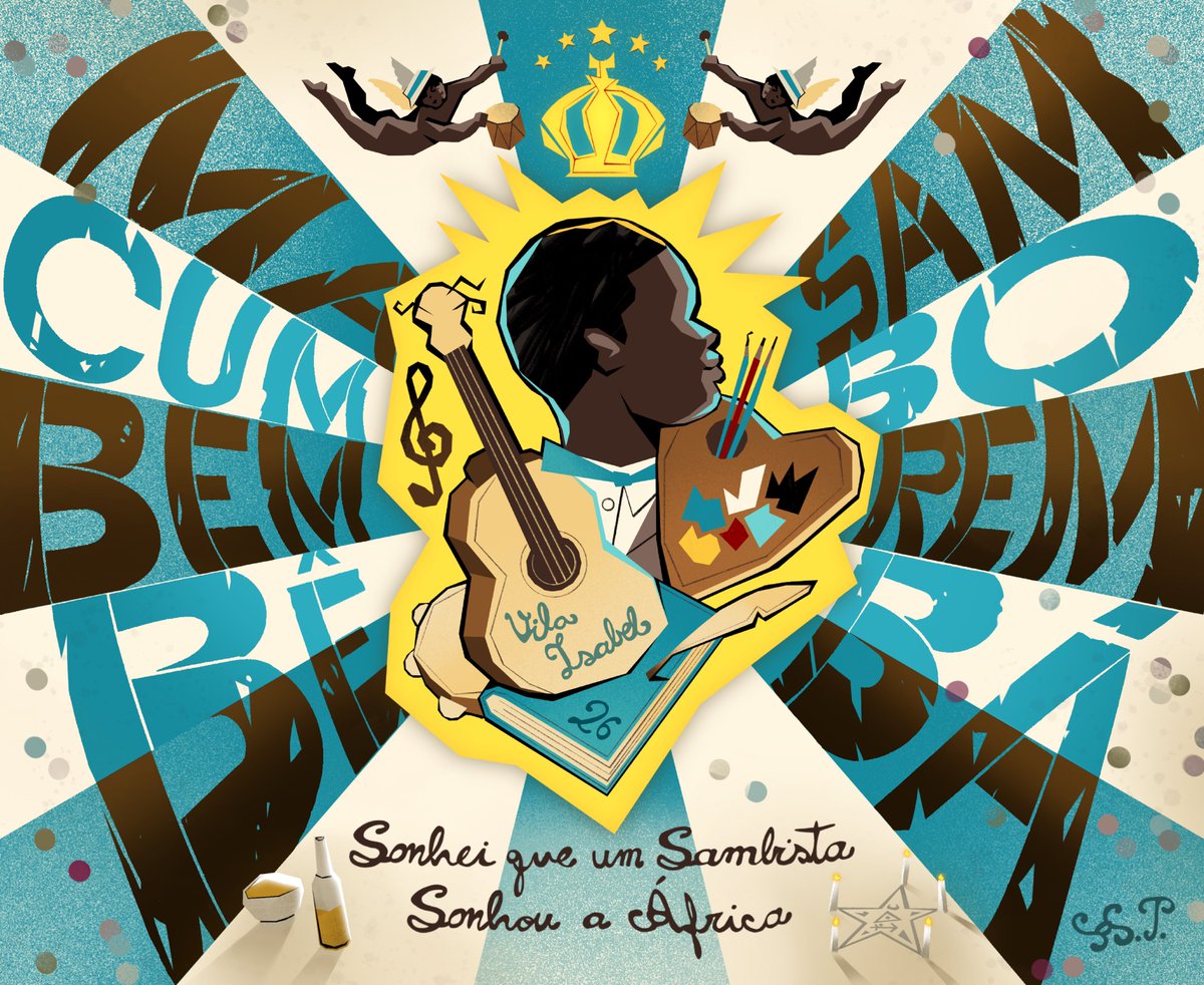 A logo do enredo 'Macumbembê, Samborembá: Sonhei que um Sambista Sonhou a África' da <a href="/gres_vilaisabel/">Unidos de Vila Isabel</a>   para o Carnaval 2026, de autoria dos carnavalescos Gabriel Haddad e Leonardo Bora. 

Saiba mais em carnavalesco.com.br

#vilaisabel #carnaval #riocarnaval #carnaval2026