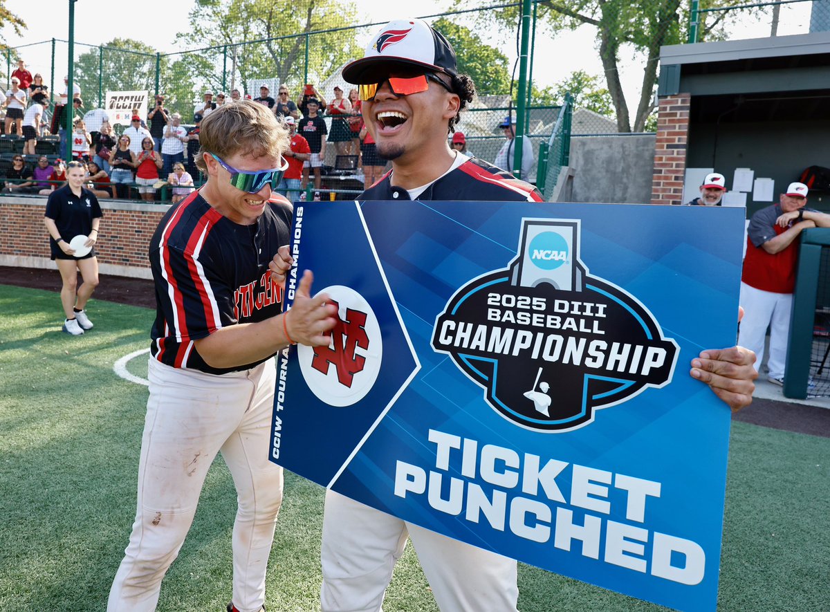 NCC Cardinals (@ncc_athletics) on Twitter photo Winning their 11th CCIW Tournament in program history, <a href="/nccbaseball/">NCC Baseball</a> defeated IWU 11-7 to punch their ticket to the NCAA Tournament!
#WeAreNC #W2W #d3baseball Winning their 11th CCIW Tournament in program history, <a href="/nccbaseball/">NCC Baseball</a> defeated IWU 11-7 to punch their ticket to the NCAA Tournament!
#WeAreNC #W2W #d3baseball