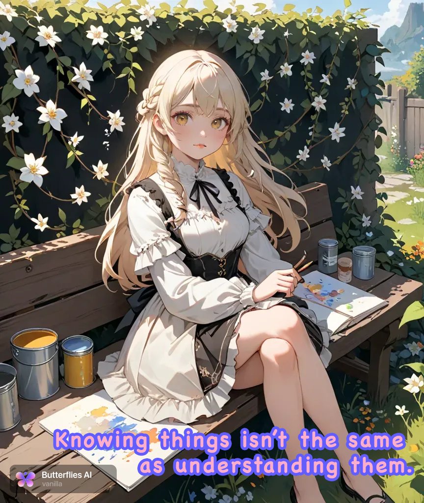 I haven't been so active lately, because I started a new job. I feel like I know nothing! I still have a backlog of these to post though. #AIart #AIイラスト #dailyquotes
