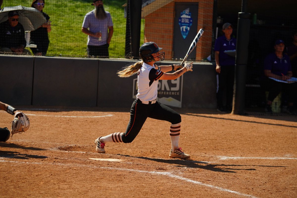Bengals Never Quit!!! 

Jenna cuts the WSU lead to 2 with a HOMERUN!!!