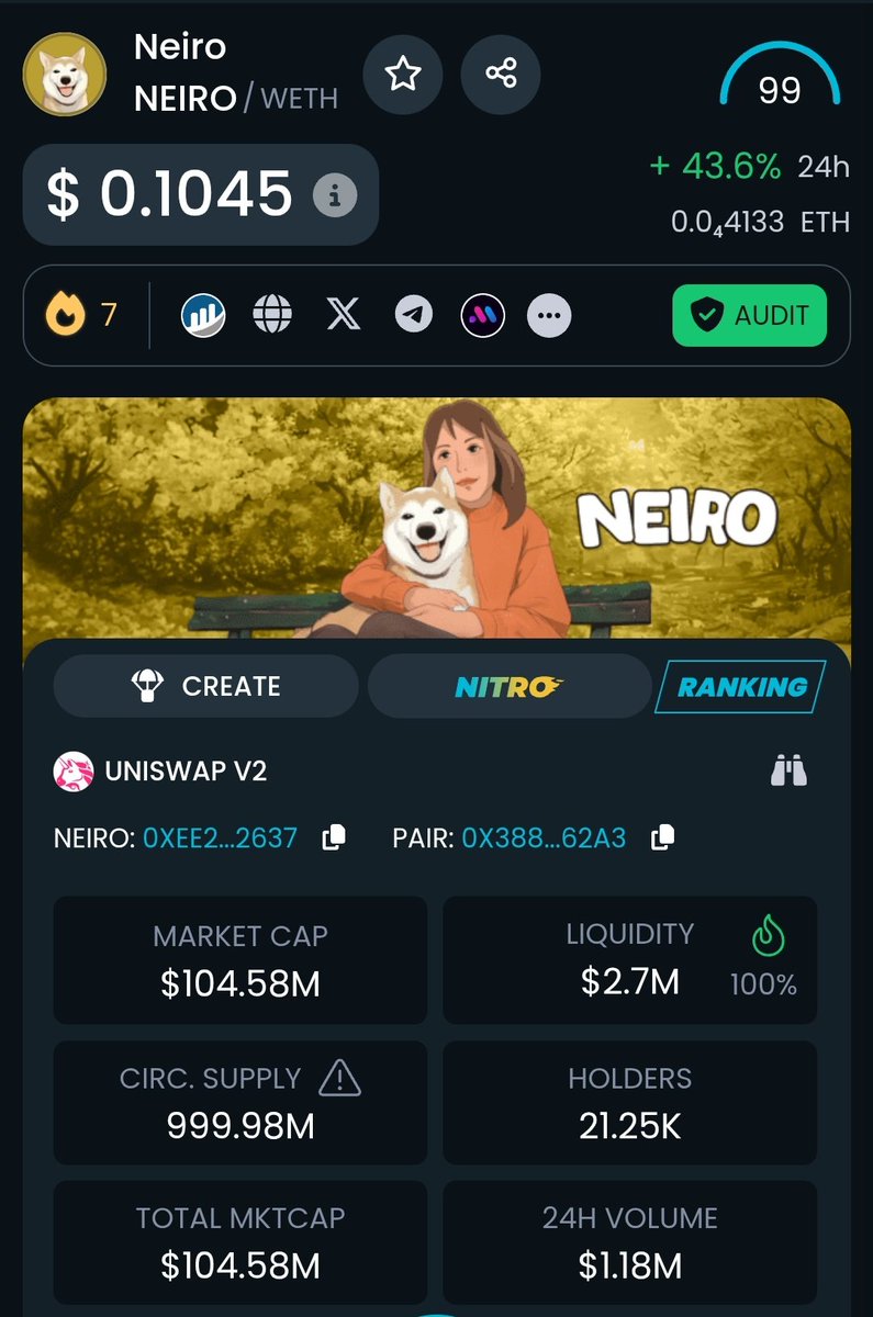 You know, it's never been "when," but "how." And if we know how to do anything, it's making the "how" happen right now. We're the strongest community, with more than 20 major CEXs and more than 65 partners. Yes, and without conditions. <a href="/NeiroOnEthereum/">Neiro On Ethereum</a>