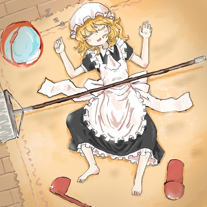 #メイドの日 二日目
その辺に無防備に転がってるメイドちゃん 