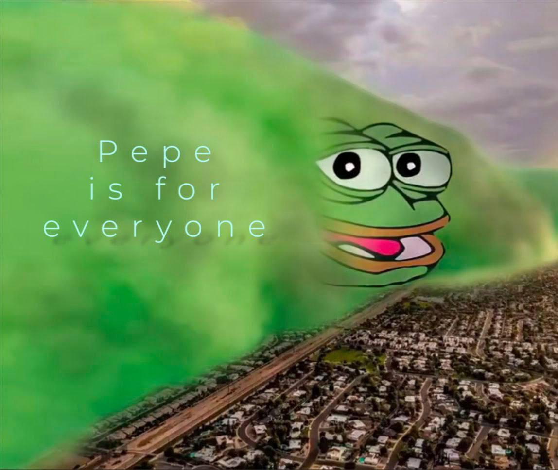 #Pepeisforeveryone  

The green tsunami will be bigger tonight.