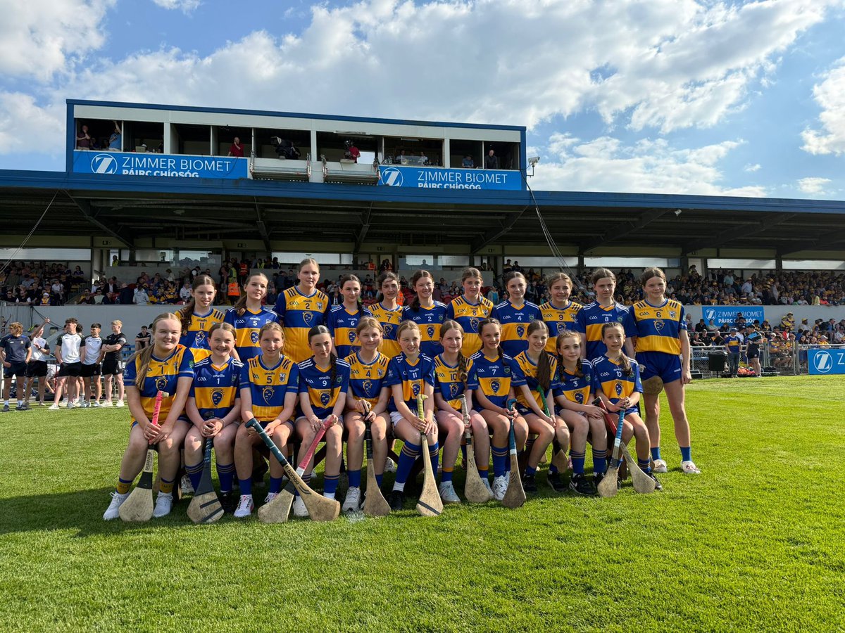 Tipperary Cumann na mBunscol (@tippcumannambun) on Twitter photo Well done to our Primary Game Camogie team who hurled up a storm in Cusack Park Ennis this evening.
Lots of future <a href="/camogietipp/">Tipperary Camogie</a> players on show.
A magical day for all the girls!
Thanks to <a href="/MunsterGAA/">Munster GAA / Comhairle na Mumhan</a> for turning dreams into reality!
🇺🇦😊☀️ Well done to our Primary Game Camogie team who hurled up a storm in Cusack Park Ennis this evening.
Lots of future <a href="/camogietipp/">Tipperary Camogie</a> players on show.
A magical day for all the girls!
Thanks to <a href="/MunsterGAA/">Munster GAA / Comhairle na Mumhan</a> for turning dreams into reality!
🇺🇦😊☀️