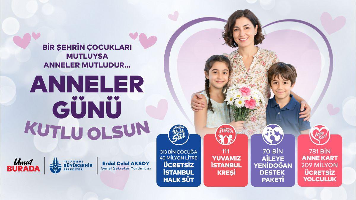 Bir şehrin çocukları mutluysa anneler mutludur…
Tüm annelerin Anneler Günü kutlu olsun!