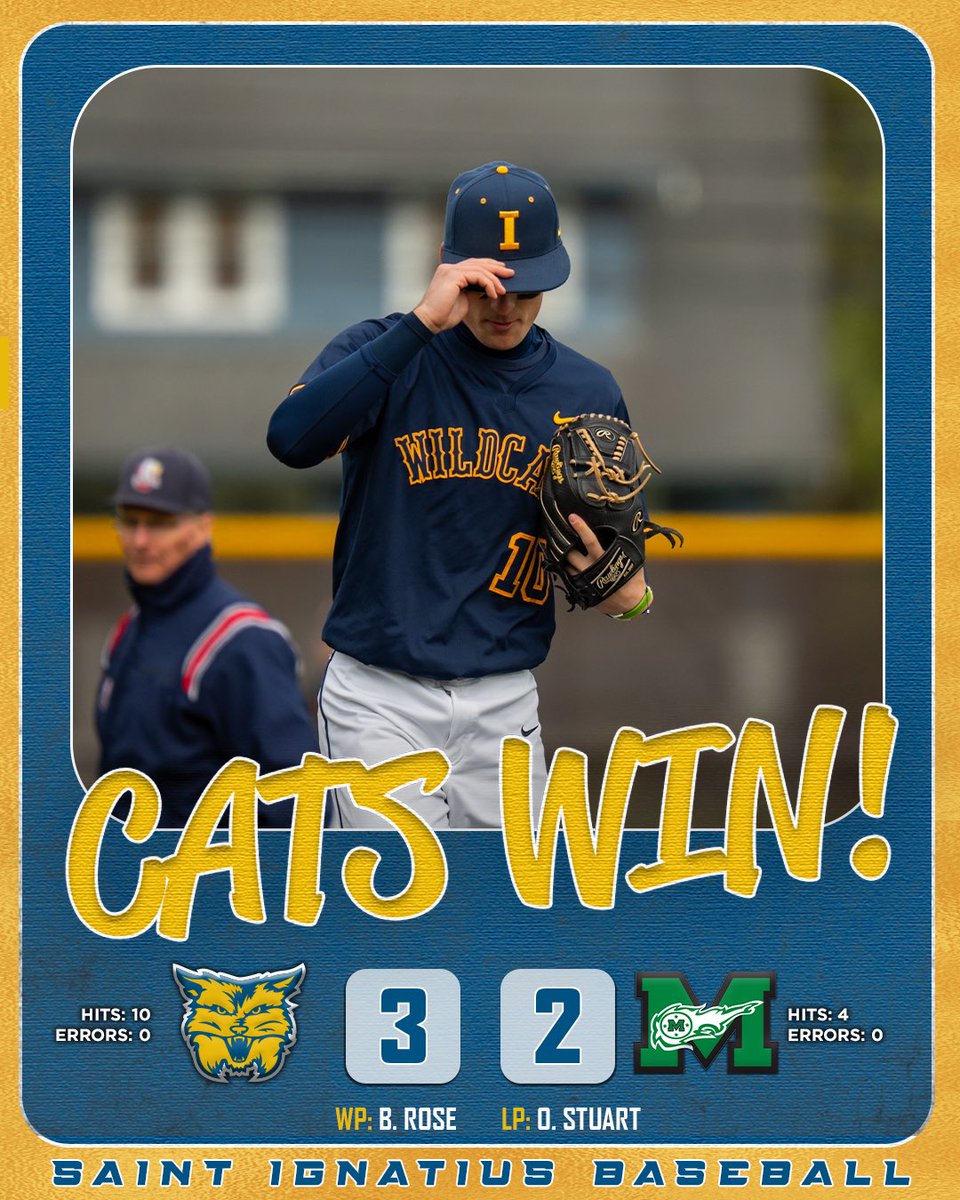 BB: A BLUE AND GOLD WINNER! Brandon Rose pitches a complete game, striking out 6 in the 3-2 win! Jackson Boyer gets the game-winning RBI in the 8th inning in the Curve Ball Classic! 
#GoCats