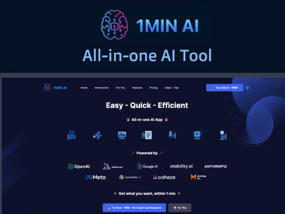 ZorzStudios's tweet image. All the #AI you’ll ever need for a #OneTimePayment of $99.99 zorz.it/aQJQd | #StackCommerce #1minAI #AllInOneAITool #AIPoweredPlatform #CreativeWork #LifetimeAccess #PerfectToolkit #AdvancedBusinessPlan