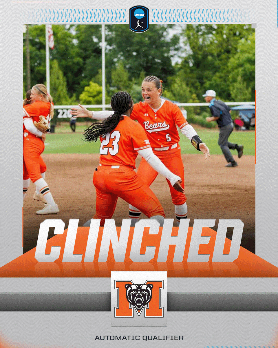 NCAA Softball (@ncaasoftball) on Twitter photo 🐻 CLINCHED 🐻
<a href="/MercerUSoftball/">Mercer Softball</a> defeats Chattanooga, 5-2, to win the <a href="/SoConSports/">The Southern Conference</a> tournament and secure the AQ for the #RoadToWCWS!
#NCAASoftball 🐻 CLINCHED 🐻
<a href="/MercerUSoftball/">Mercer Softball</a> defeats Chattanooga, 5-2, to win the <a href="/SoConSports/">The Southern Conference</a> tournament and secure the AQ for the #RoadToWCWS!
#NCAASoftball