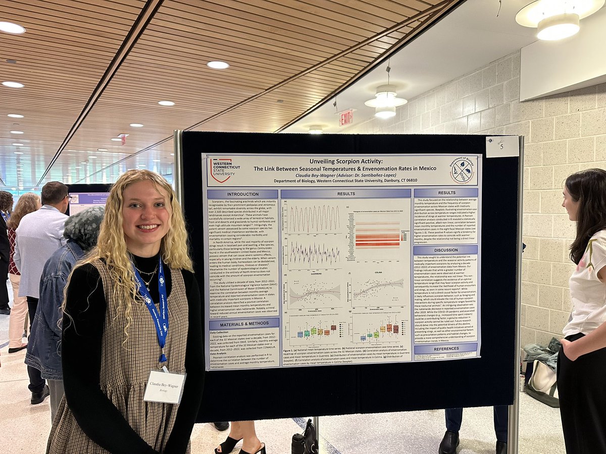 arachnomics's tweet photo. Claudia Bey Wagner presented her work on scorpionism in Mexico. Great poster, great presentation skills. Kudos Claudia! https://t.co/YVEcd8Btdu