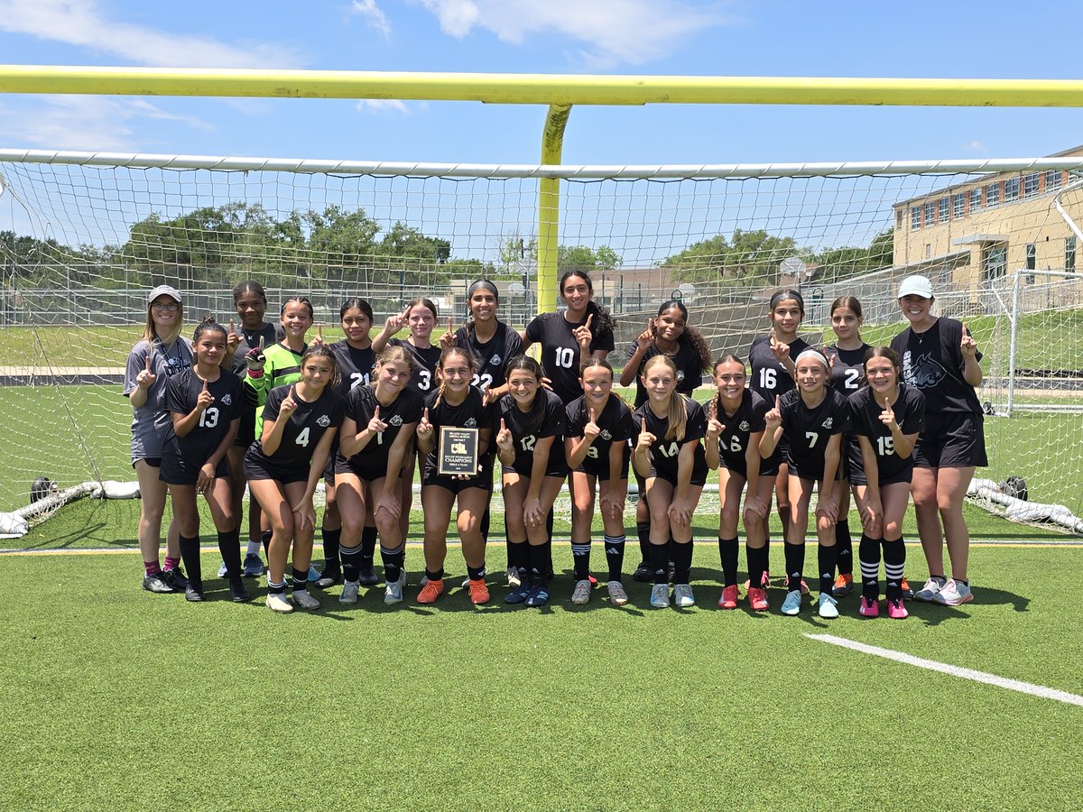 Congratulations to our Lady Bobcat Soccer team, who took the title of two-time district champs today with a 3-0 win against Brenham and a 2-0 win against CSMS after an undefeated season! 

Goals scored by Emily Claire Kriel, Hayley Nelson, and Makayla Araguz.

Go Bobcats!