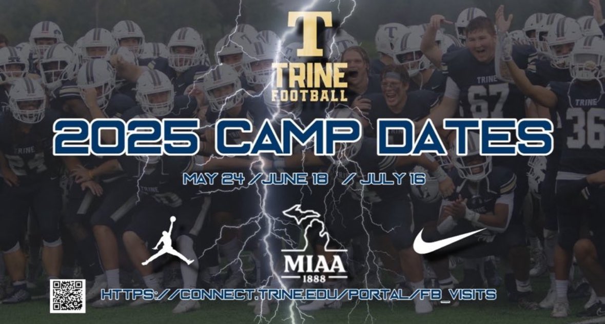 thank you to <a href="/coachWRacine/">Wayne Racine</a> and <a href="/TrineThunderFB/">Trine Thunder FB</a> for personally inviting me to their camp! can’t wait to come out and compete.⚡️
<a href="/LakeCentral_FB/">Lake Central Football</a>
