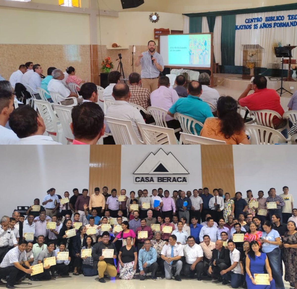 deguiluz81's tweet image. I just finished teaching an intensive week-long seminar for more than 100 pastors and church leaders from all over Peru. To help us continue providing quality theological training for under-resourced pastors, make a gift here: give.serge.org/s/donate/a1eRb…