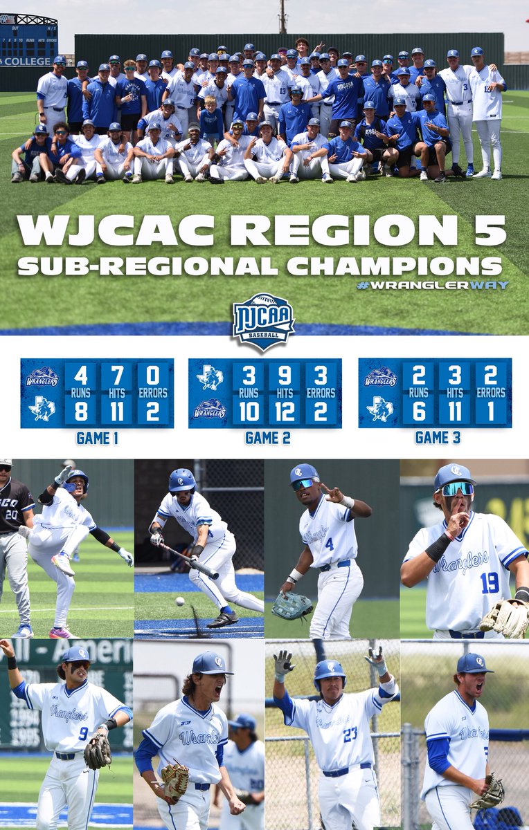 Odessa College Wranglers win the series!! On to the next opportunity! #WranglerWay #OCBB #LSC #JoinOurBus
