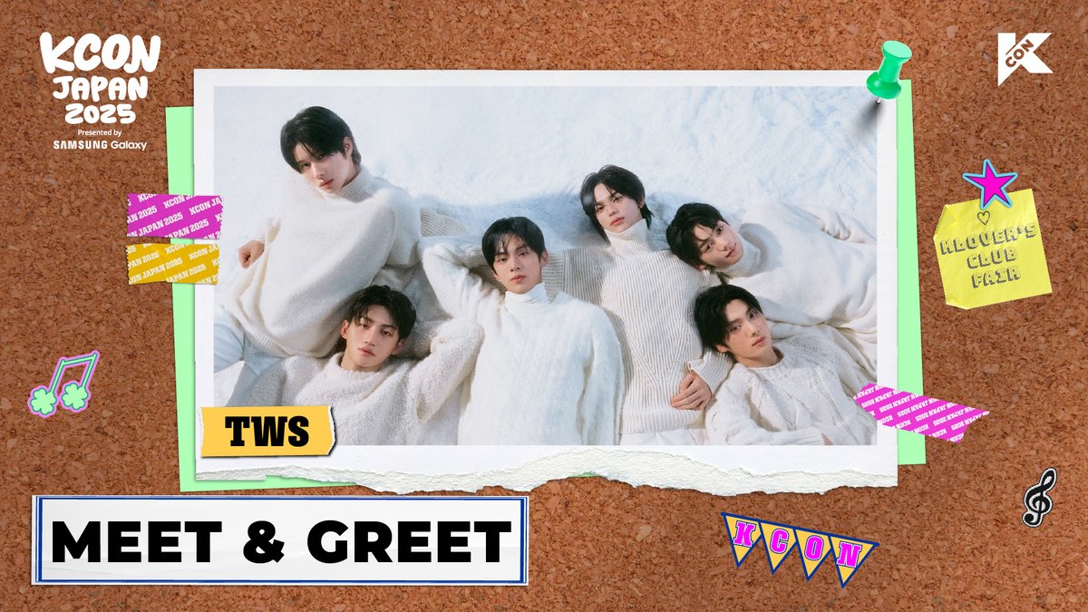kconjapan's tweet photo. [#KCONJAPAN2025]
🍀MEET &amp; GREET I TWS I MAY 11 (SUN)

KCON official https://t.co/4Wllr3KL9S 

-
🗓️ LIVE STREAMING TIMETABLE
 https://t.co/Gl20sbbt9A  

-
KCON JAPAN 2025
MAY 9-11
Makuhari Messe

Let's #KCON https://t.co/ngRW1Aq5Ra