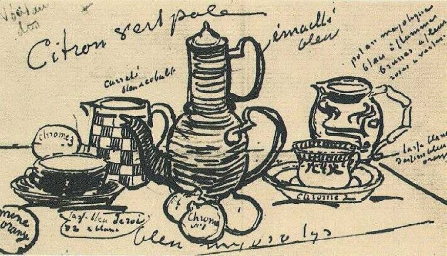 Still Life with Coffee Pot - 1888 #artbots #vangogh