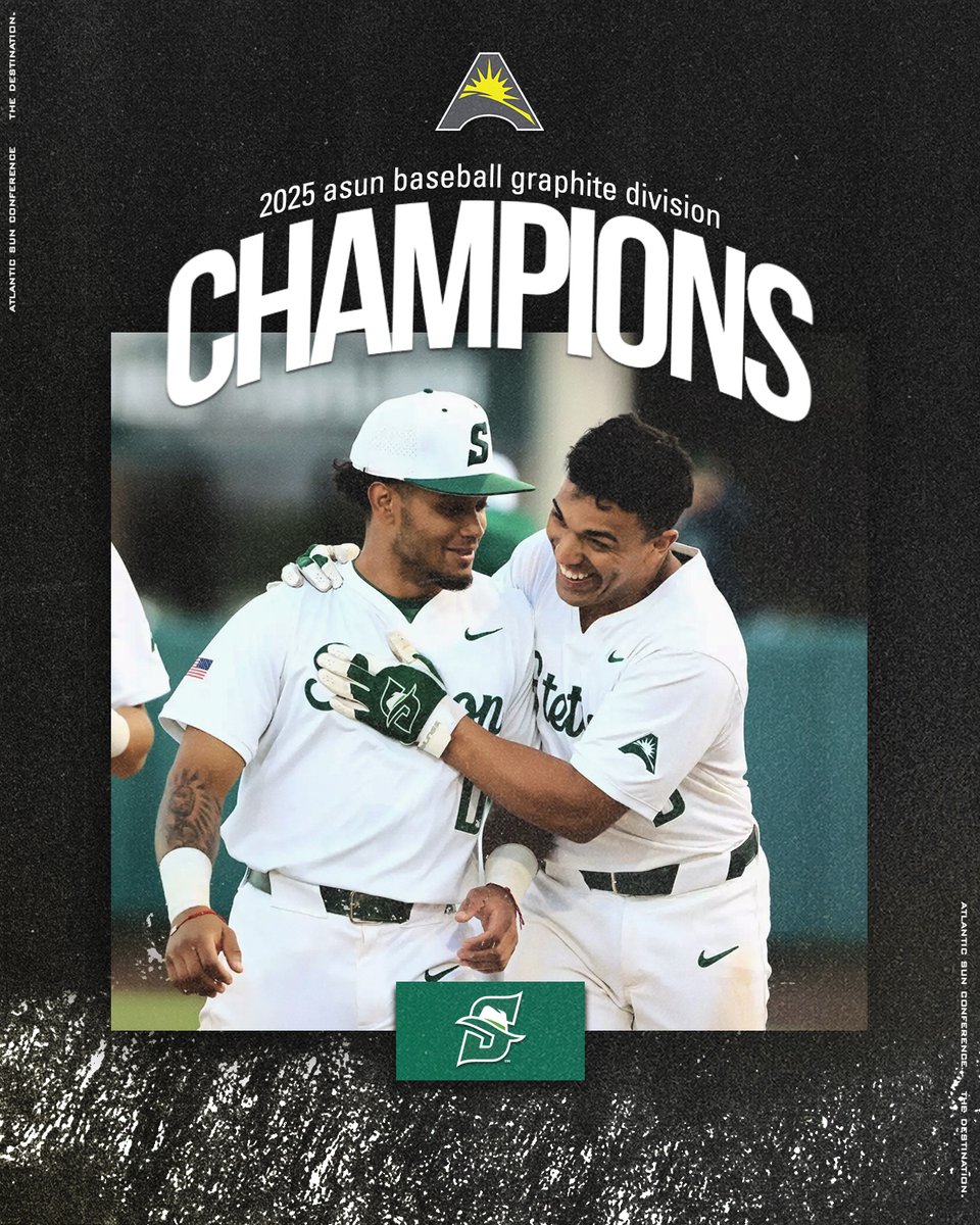 Hatters on top 🏆 <a href="/StetsonBaseball/">Stetson Baseball</a> secures the division title 👏👏

#ASUNBSB