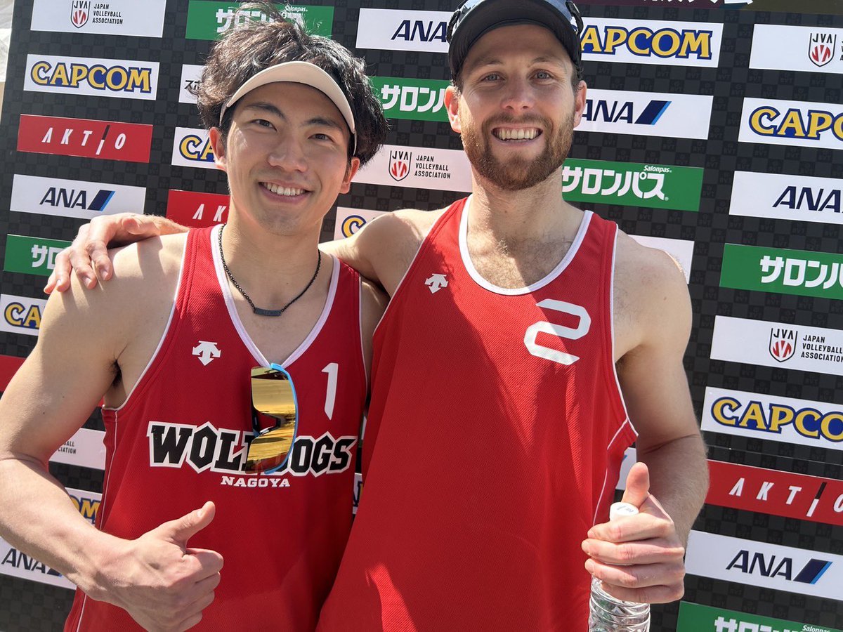 二刀流” #水町泰杜 選手が #ビーチバレー の準決勝に出場