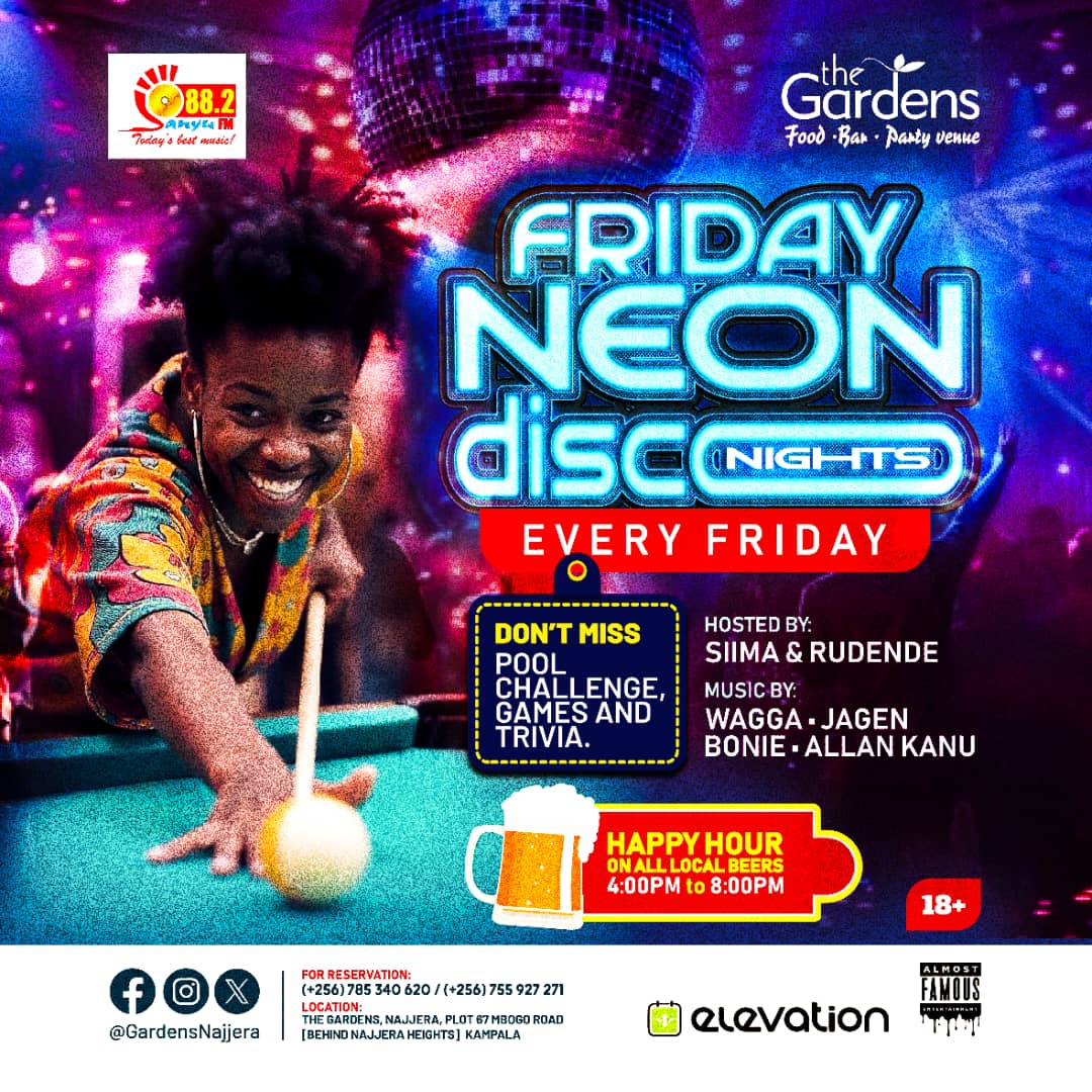 bonfase kifaru (@deejaybonni) on Twitter photo Friday is here guys come and have fun while you jam to some of the greatest hits of all time and there's also some discounts on your favorite drinks with tasty barbecue π. <a href="/GardensNajjera/">The Gardens - Najjera</a> <a href="/beewol/">Beewol</a> <a href="/MadMudokolo/">Jagen.</a> <a href="/davidbalinda14/">David Balinda</a> <a href="/AlmostFamousUG/">Almost Famous Ent.</a> <a href="/rudende/">Moses Rudende</a> Friday is here guys come and have fun while you jam to some of the greatest hits of all time and there's also some discounts on your favorite drinks with tasty barbecue π. <a href="/GardensNajjera/">The Gardens - Najjera</a> <a href="/beewol/">Beewol</a> <a href="/MadMudokolo/">Jagen.</a> <a href="/davidbalinda14/">David Balinda</a> <a href="/AlmostFamousUG/">Almost Famous Ent.</a> <a href="/rudende/">Moses Rudende</a>