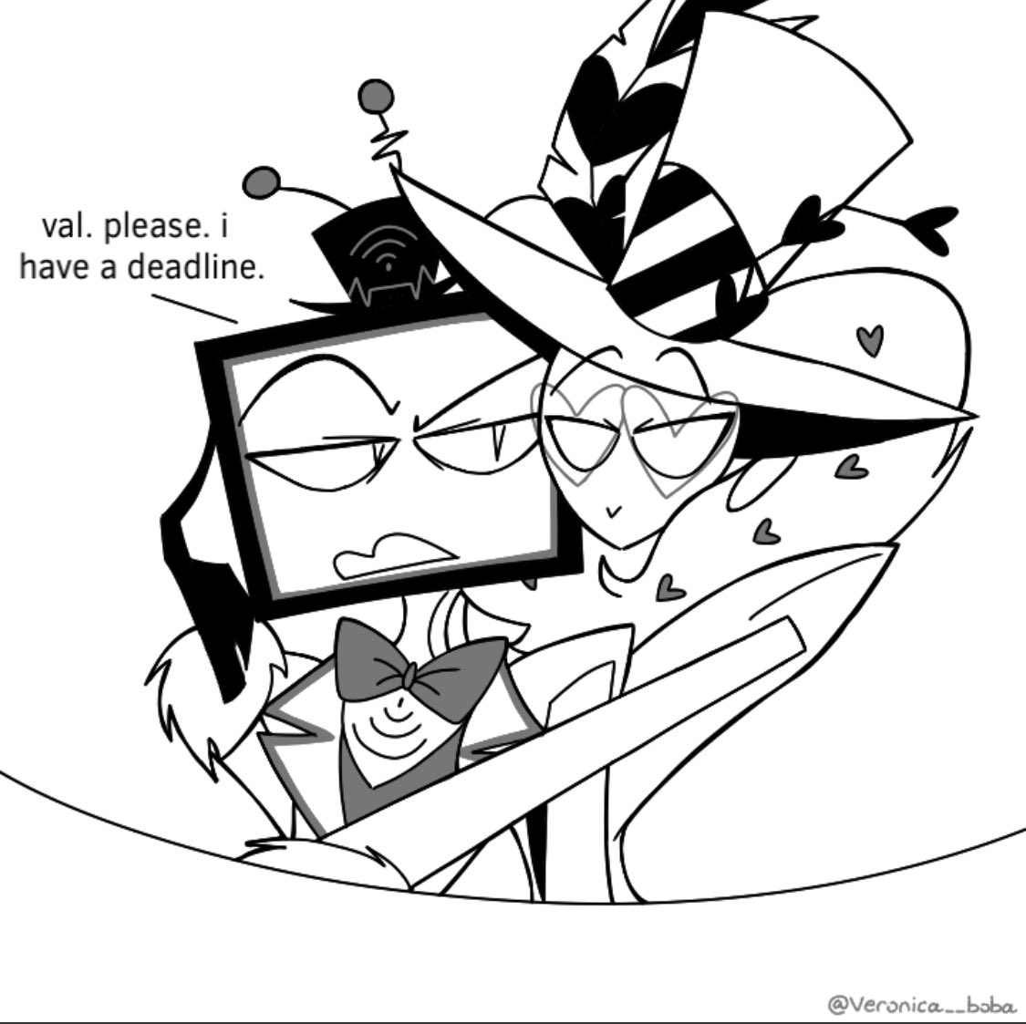 veronica__boba's tweet image. what's more important?
#voxhazbinhotel #valentinohazbinhotel #StaticMoth