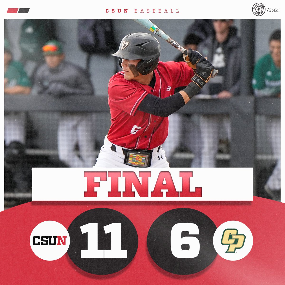 CSUN Matadors (@gomatadors) on Twitter photo They brought their bats to the yard.
<a href="/CSUNBaseball/">CSUN Baseball</a> evens the weekend series with Cal Poly behind four home runs and a six-run bottom of the 5th.
#GoMatadors They brought their bats to the yard.
<a href="/CSUNBaseball/">CSUN Baseball</a> evens the weekend series with Cal Poly behind four home runs and a six-run bottom of the 5th.
#GoMatadors