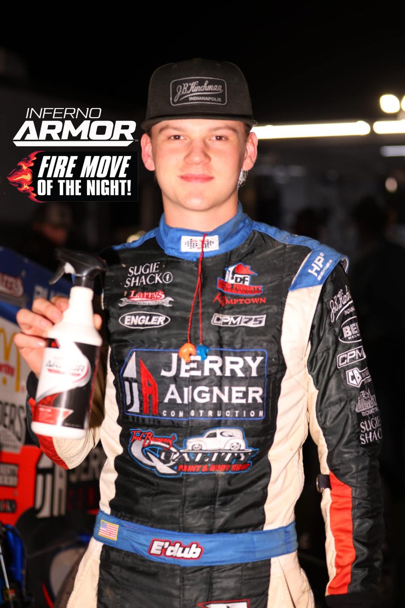 USAC Racing (@usacnation) on Twitter photo .<a href="/InfernoArmorUSA/">Inferno Armor</a> Fire Move of the Night! 🔥
It was a USAC <a href="/AMSOILINC/">AMSOIL INC</a> National Sprint Car debut to remember for <a href="/EliWilhelmus/">Eli Wilhelmus</a>.
Eli raced his way into the feature field tonight at <a href="/TSS_Haubstadt/">Tri-State Speedway</a> with a last lap pass for the final transfer spot in the semi. .<a href="/InfernoArmorUSA/">Inferno Armor</a> Fire Move of the Night! 🔥
It was a USAC <a href="/AMSOILINC/">AMSOIL INC</a> National Sprint Car debut to remember for <a href="/EliWilhelmus/">Eli Wilhelmus</a>.
Eli raced his way into the feature field tonight at <a href="/TSS_Haubstadt/">Tri-State Speedway</a> with a last lap pass for the final transfer spot in the semi.