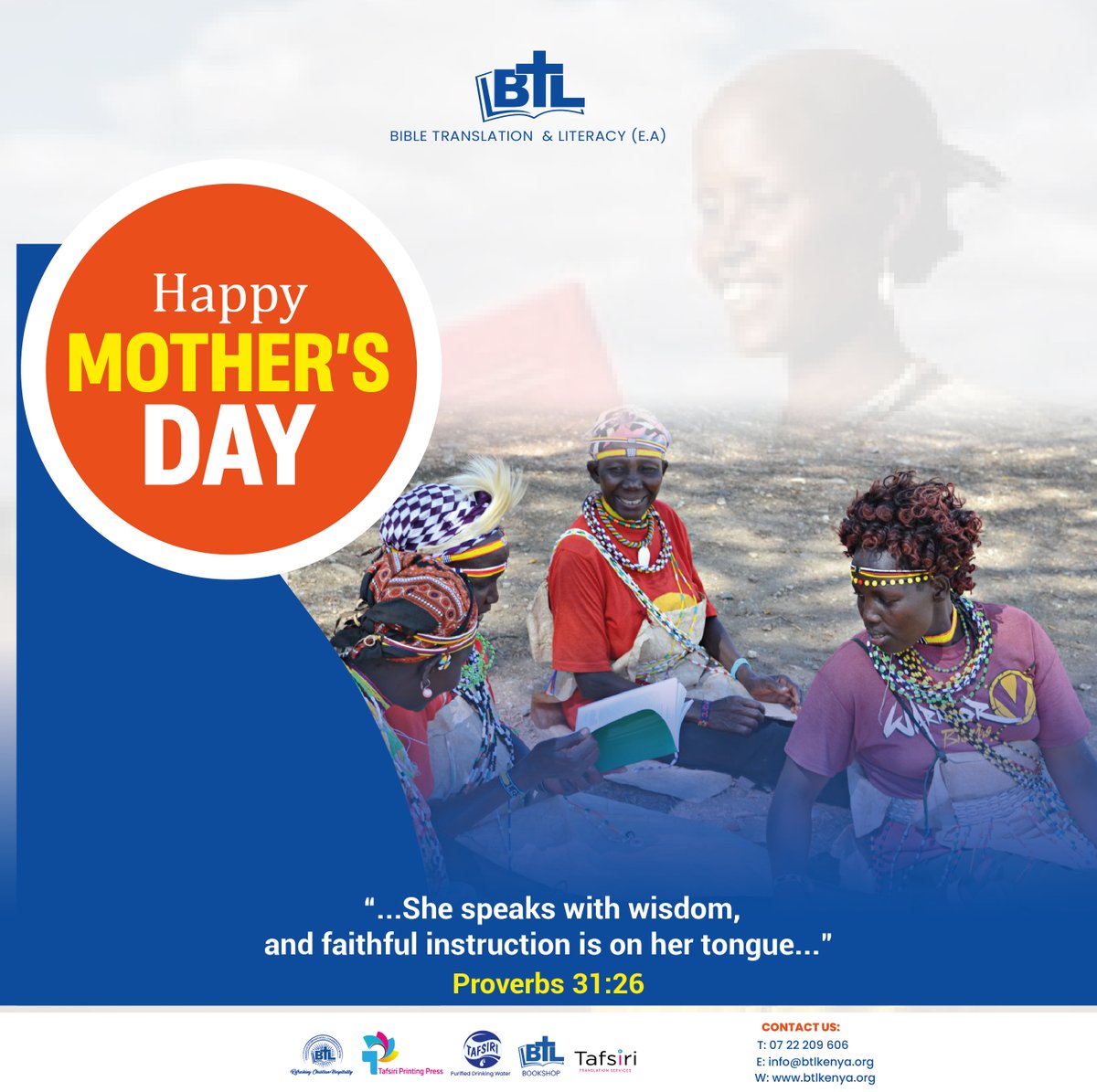 Happy Mother's Day to all moms. 
"She is clothed with strength and dignity; she can laugh at the days to come. She speaks with wisdom, and faithful instruction is on her tongue. Her children arise and call her blessed; her husband also, and praises her." Proverbs 31:25-28 (NIV).