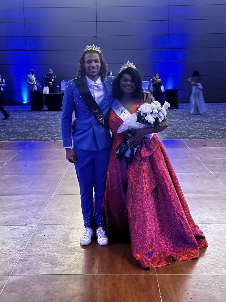 🎉 Congratulations to our inaugural Prom King and Queen — Kenneth "KJ" James and Kori Howard-Muhammad!