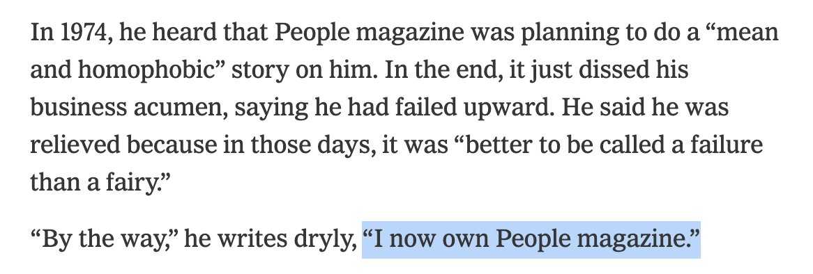 Wild response by Barry Diller, when asked about an old People Magazine story 🤯