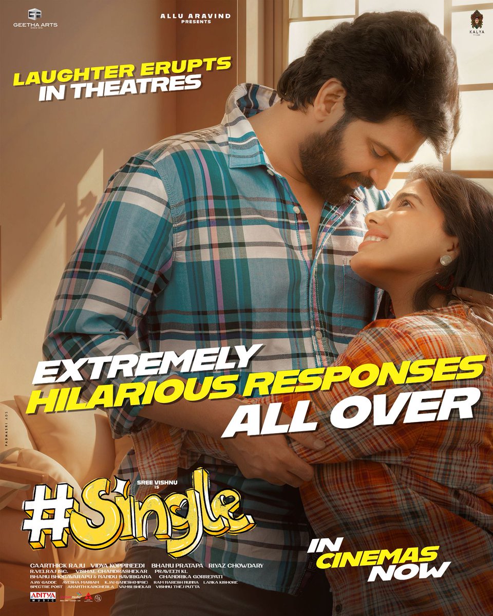 #SingleMovie saw a 40%–50% jump on Day 2. The two-day worldwide gross has crossed ₹10 crore. Today is expected to be an even bigger day, with the film projected to gross over ₹30 crore in its full run

B-L-O-C-K-B-U-S-T-E-R 💥💥

#Single #SreeVishnu