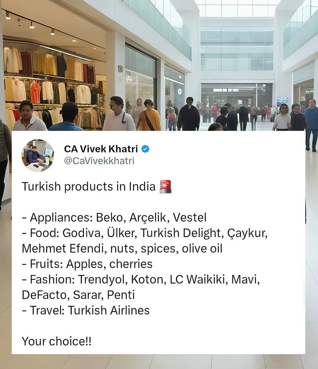 Request everyone to please cancel their trips to Turkey and Azerbaijan if any. 
And below are some of the products from turkey , Hope you never buy them in the future. #BoycottTurkey #BoycottAzerbaijan