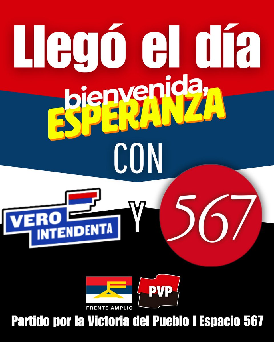 Nicolás BR (@nmbr_1986) on Twitter photo Es hoy...por una gestión que tenga como centro las políticas sociales y la demorctatización del Departamento.
Es con <a href="/Veropr2810/">Vero Piñeiro</a> y <a href="/PVP_Espacio567/">PVP | Espacio 567 | Frente Amplio</a>. Es hoy...por una gestión que tenga como centro las políticas sociales y la demorctatización del Departamento.
Es con <a href="/Veropr2810/">Vero Piñeiro</a> y <a href="/PVP_Espacio567/">PVP | Espacio 567 | Frente Amplio</a>.