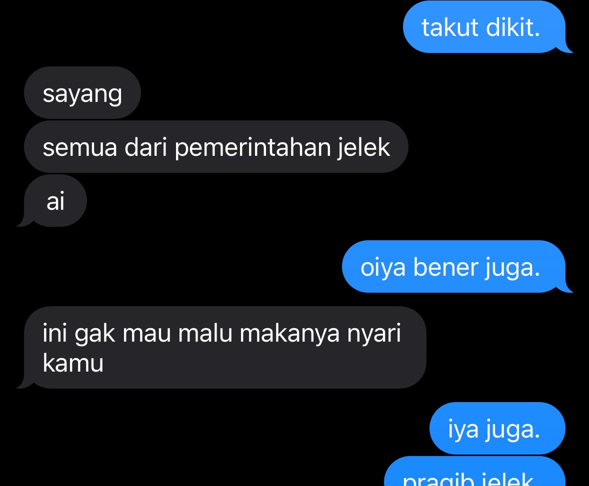 tiba-tiba dapet project-an dan clientnya dari pemerentah, tapi takut hasilnya ga sesuai ekspektasi. my girlfriend: