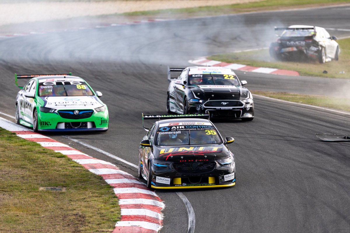 Not quite the #35’s day today. 

Although Ben survived the chaos towards the back end of the race, we will take the points and a straight race car leaving Tasmania 👋