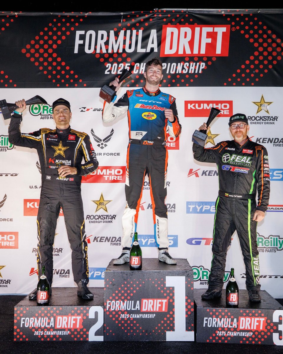 ENEOS Motor Oil (@eneosusa) on Twitter photo Second for <a href="/FredricAasbo/">Fredric Aasbø</a> and third for <a href="/OdiDrift/">Aurimas Bakchis, Odi</a> â a wet and wild ride for #TeamENEOS at <a href="/FormulaDrift/">Formula DRIFT</a> #FDATL!
#FormulaDrift #FormulaD #Drifting Second for <a href="/FredricAasbo/">Fredric Aasbø</a> and third for <a href="/OdiDrift/">Aurimas Bakchis, Odi</a> â a wet and wild ride for #TeamENEOS at <a href="/FormulaDrift/">Formula DRIFT</a> #FDATL!
#FormulaDrift #FormulaD #Drifting