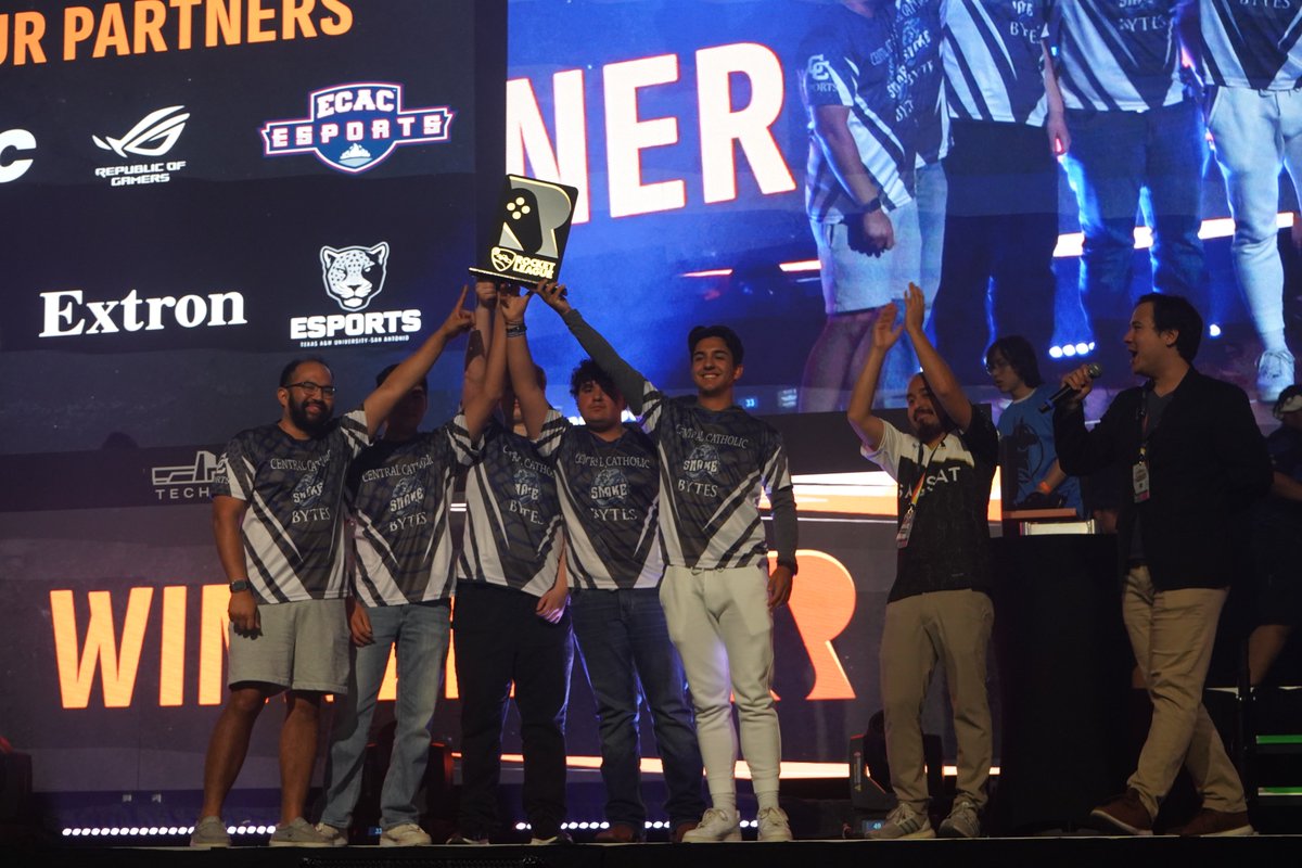 R20 Premier Esports League (@r20_esports) on Twitter photo Day 1 of the Scholastic Esports Championship is in the books. Congratulations to our champions🏆:
VAL: <a href="/CastTechGaming/">CAST Tech Gaming</a>
SSBU: <a href="/Holmesesports/">Holmes/NSITE Esports</a>
RL: <a href="/ButtonAthletics/">Central Catholic High School Athletics</a> Day 1 of the Scholastic Esports Championship is in the books. Congratulations to our champions🏆:
VAL: <a href="/CastTechGaming/">CAST Tech Gaming</a>
SSBU: <a href="/Holmesesports/">Holmes/NSITE Esports</a>
RL: <a href="/ButtonAthletics/">Central Catholic High School Athletics</a>