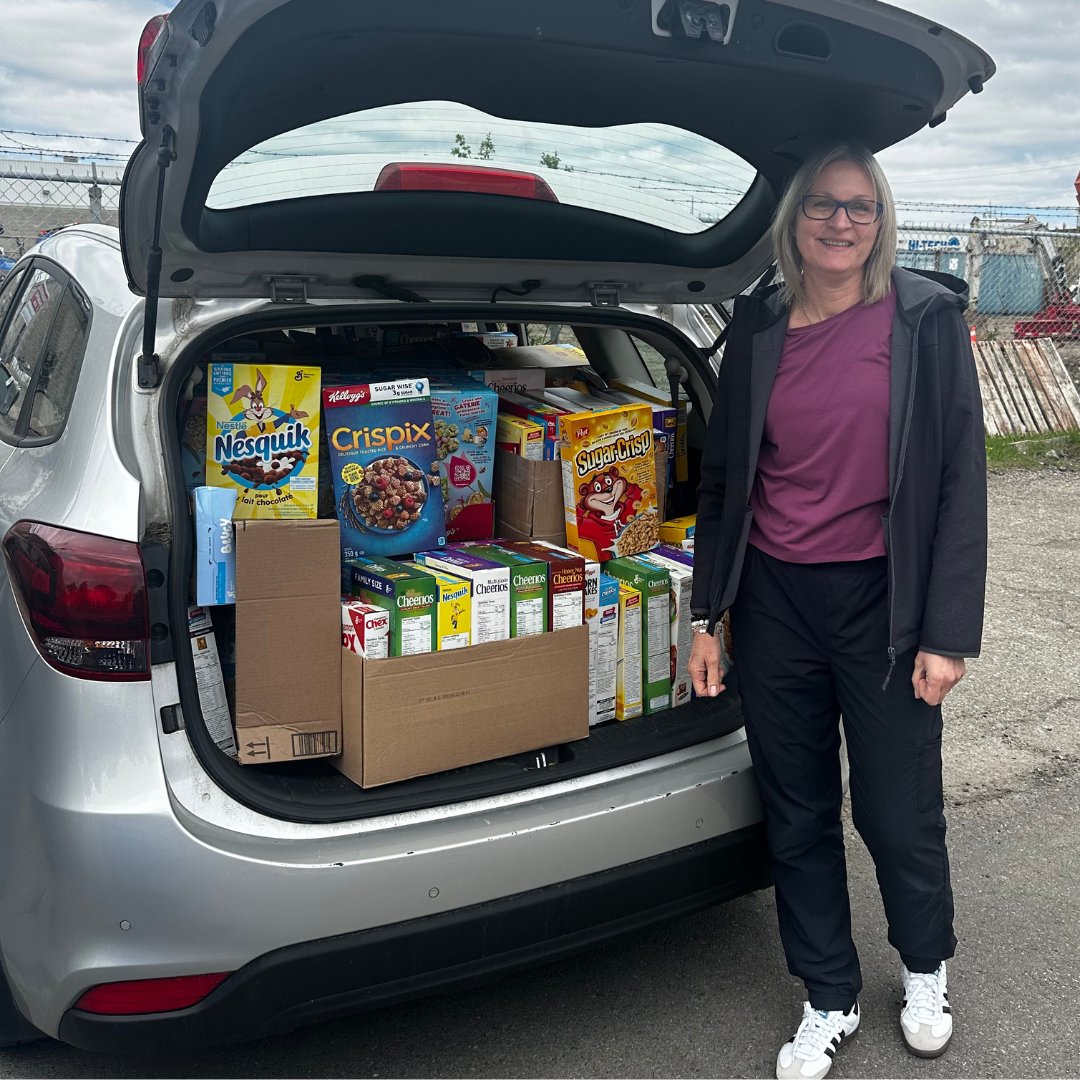 The James Bolton Public School Cereal Box Challenge just went viral &amp; Immanuel Christian Reformed Church’s youth ministry crunched the competition with a whopping 235 boxes donated to CCS' Exchange food bank! That’s 235 mornings made brighter for #Caledon families. #ThankYou