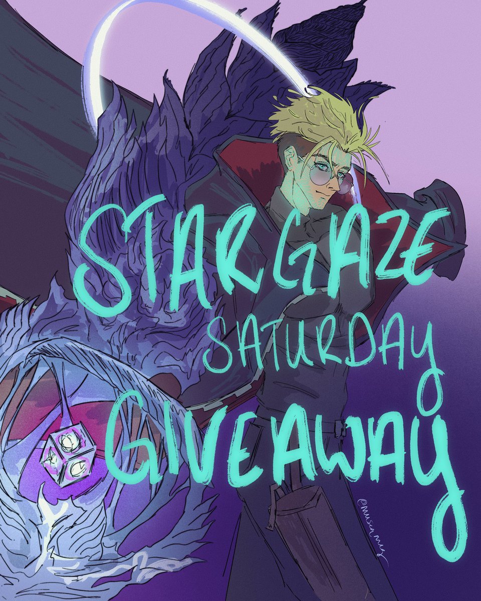 museqmeg's tweet image. ✨STARGAZE SATURDAY GIVEAWAY✨

Open now until, July 21st, I will be hosting a giveaway and Trigun Stampede rewatch event in anticipation of Studio Orange’s Trigun Stargaze announcements at Anime Expo!

Opportunities for multiple entries!

👇how to participate and enter👇