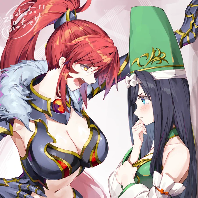 【戦国乙女】 なんとなくノブ様に泣かされてるヨシモーが描きたくなった