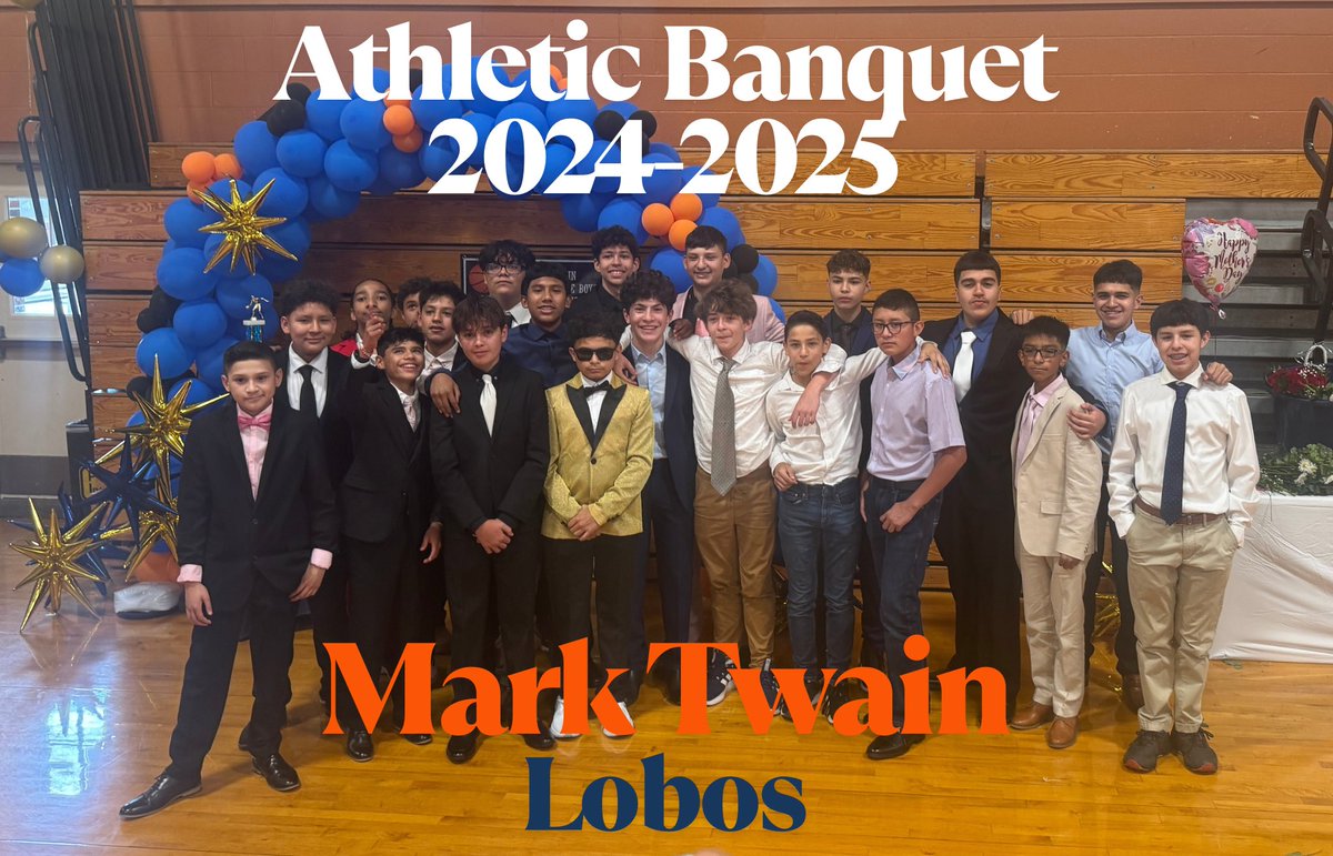 Grateful to celebrate the future of our program at this year’s Mark Twain’s Athletic Banquet! 

From teamwork to hustle, these young athletes are already showing what it takes.
Proud of the energy, passion, and potential in the room tonight. The future is bright!
