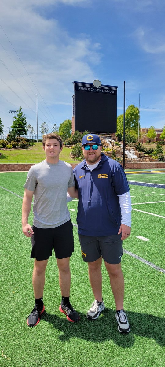 Mason Schmidt (@mason2026kicker) on Twitter photo Amazing camp <a href="/ucobronchofb/">UCO Football</a>!
#RollChos
#AGTG #kicker #classof2026 #WOGWAG
<a href="/KickExposure/">Kicking Exposure by Scott Blanton</a> <a href="/Coach_MikeWood/">Mike Wood</a>
<a href="/LCCSathletics/">LCCS Athletics</a>
<a href="/LCCSEagles/">LCCS Eagles</a> <a href="/wade_whites/">Wade Whites</a> <a href="/EvolveFitness02/">Evolve Fitness</a> <a href="/wwalkerschmidt/">Wendi Walker</a> @tappsfootball <a href="/DreamSN_CJ/">Dream All-American USA</a>
<a href="/Pbriningstool/">Patrick Briningstool</a> <a href="/Rick6Roberts/">Rick Roberts</a> Amazing camp <a href="/ucobronchofb/">UCO Football</a>!
#RollChos
#AGTG #kicker #classof2026 #WOGWAG
<a href="/KickExposure/">Kicking Exposure by Scott Blanton</a> <a href="/Coach_MikeWood/">Mike Wood</a>
<a href="/LCCSathletics/">LCCS Athletics</a>
<a href="/LCCSEagles/">LCCS Eagles</a> <a href="/wade_whites/">Wade Whites</a> <a href="/EvolveFitness02/">Evolve Fitness</a> <a href="/wwalkerschmidt/">Wendi Walker</a> @tappsfootball <a href="/DreamSN_CJ/">Dream All-American USA</a>
<a href="/Pbriningstool/">Patrick Briningstool</a> <a href="/Rick6Roberts/">Rick Roberts</a>