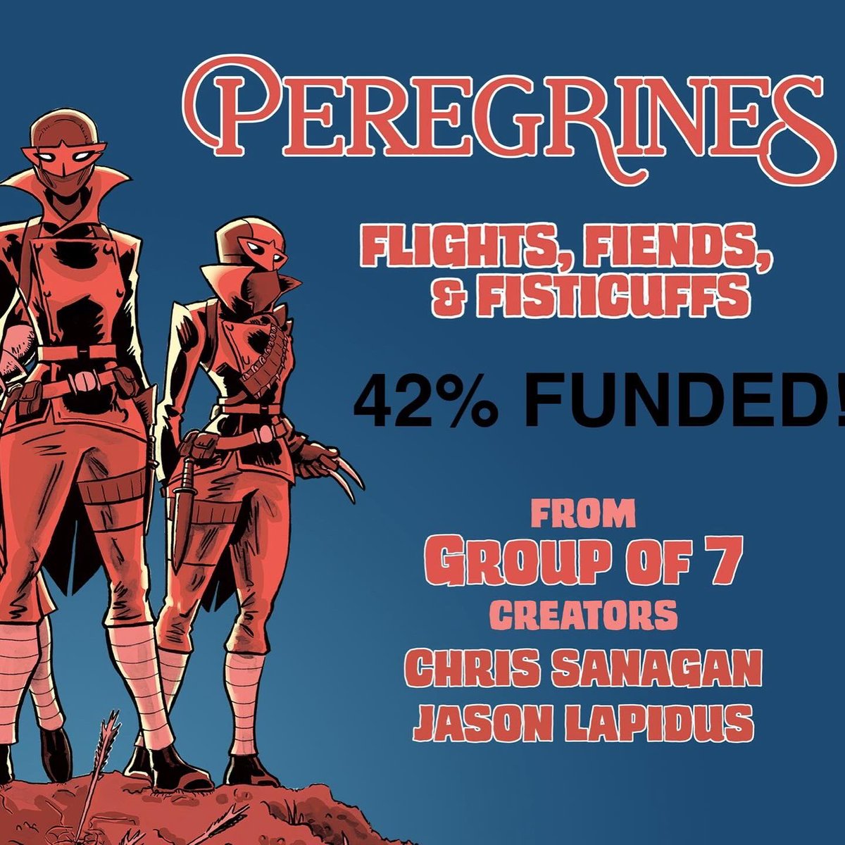 groupof7comics's tweet photo. JUST ADDED to Peregrines: Flights, Fiends, &amp; Fisticuffs @Crowdfundr campaign - NEW exclusive original sketches!

And lookee lookee 👀 the book is 42% FUNDED! We’ve rounded 1st base and are sliding head first into second. BASEBALL ANALOGY! ⚾️ 

https://t.co/3MWGKnnLk4 https://t.co/9nQwqyopZE